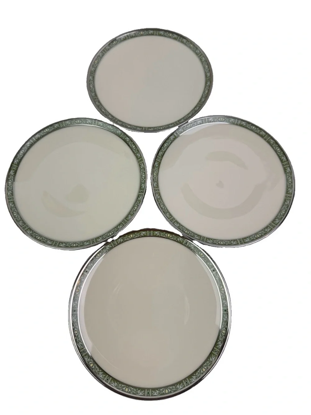 Set of 4 VTG Lenox ADRIENNE Bread & Butter Plates 6 1/4” Ivory Fine China USA
